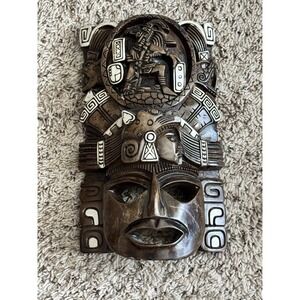 Vintage Aztec Mayan Wall Mask